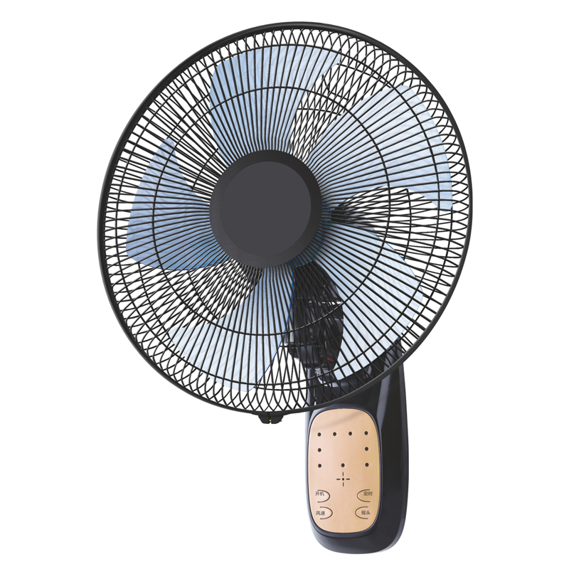 Wall-mounted fan, oscillating wall fan, wall fan — whisper-quiet operation with high air volume. This pull-cord wall fan is energy-saving（Model：FW-1812R）